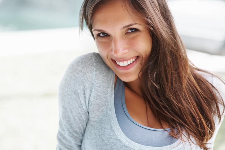 mature woman smiling