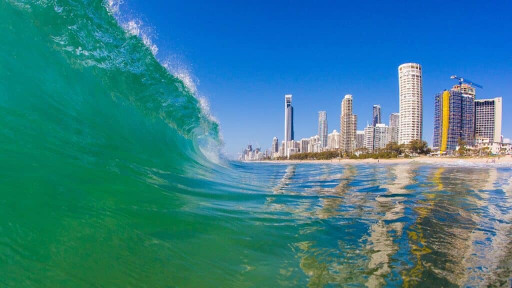 waves on the gold coast